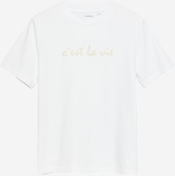 T-shirt COMMA en blanc : devant