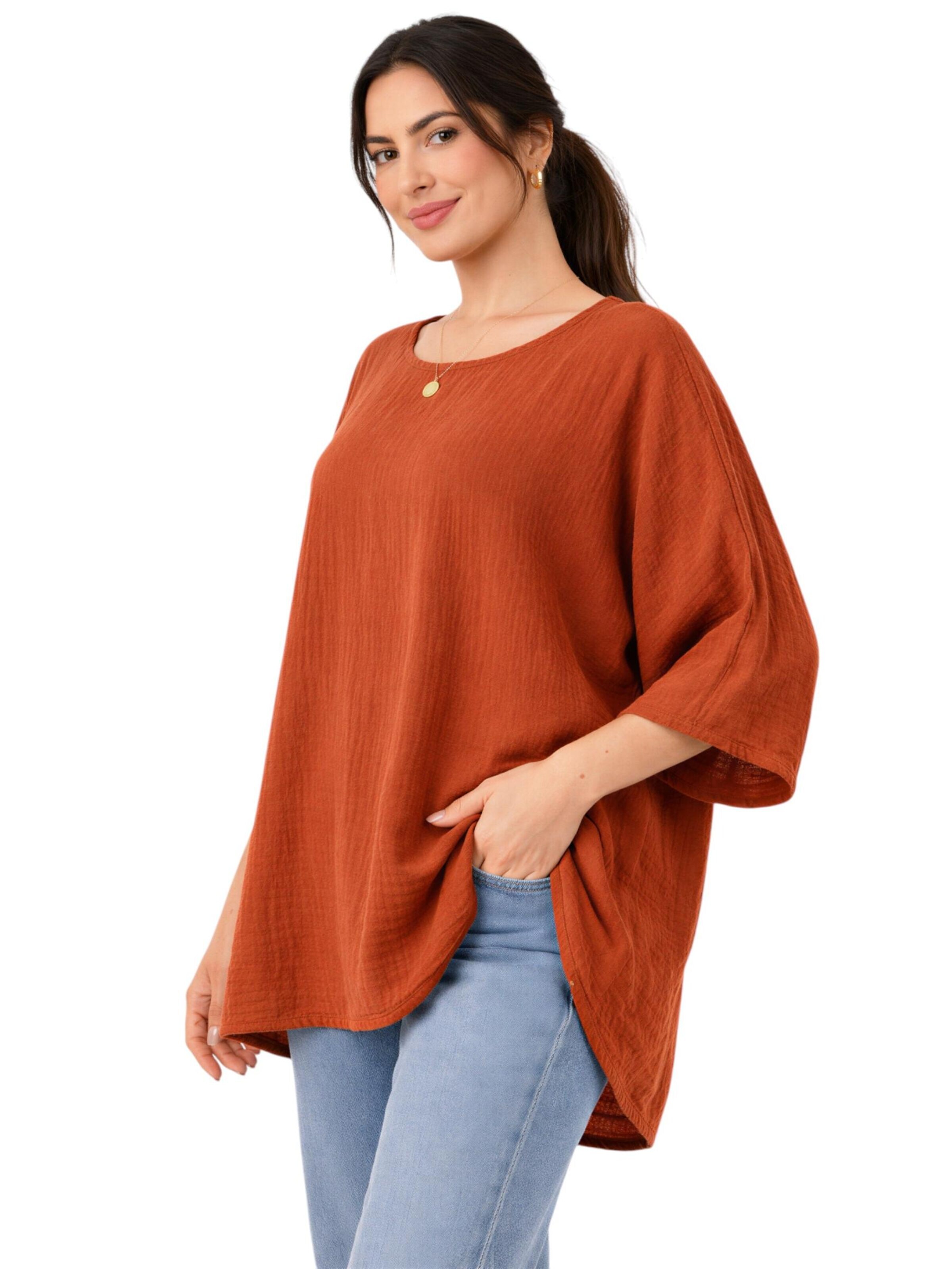WENOR - Blusa 'MUSALI' en rojo