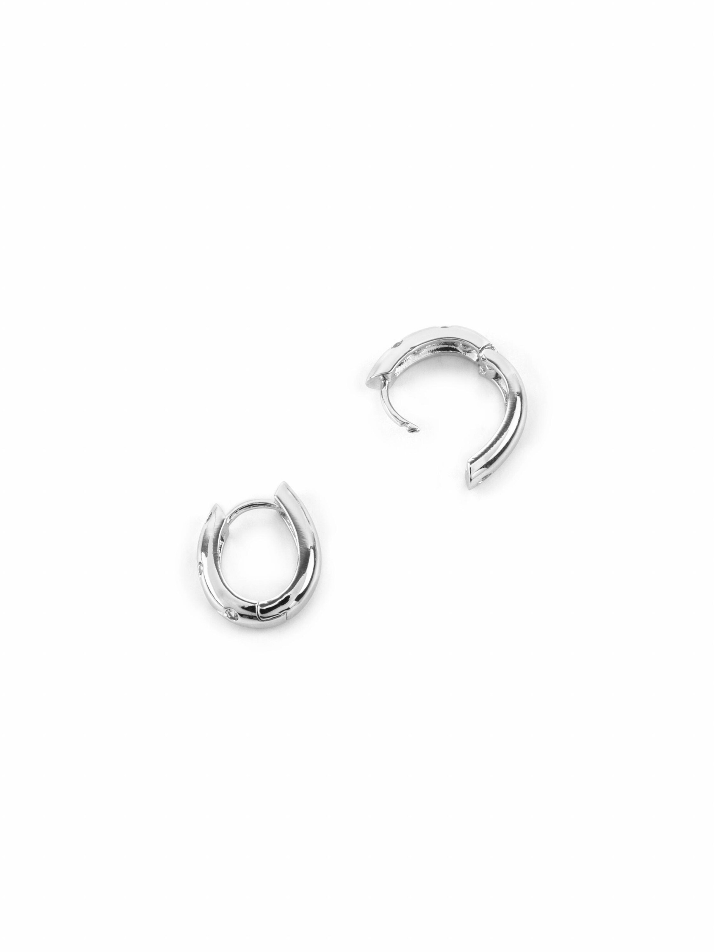 Luxenter Earrings 'Gruk' in Silver