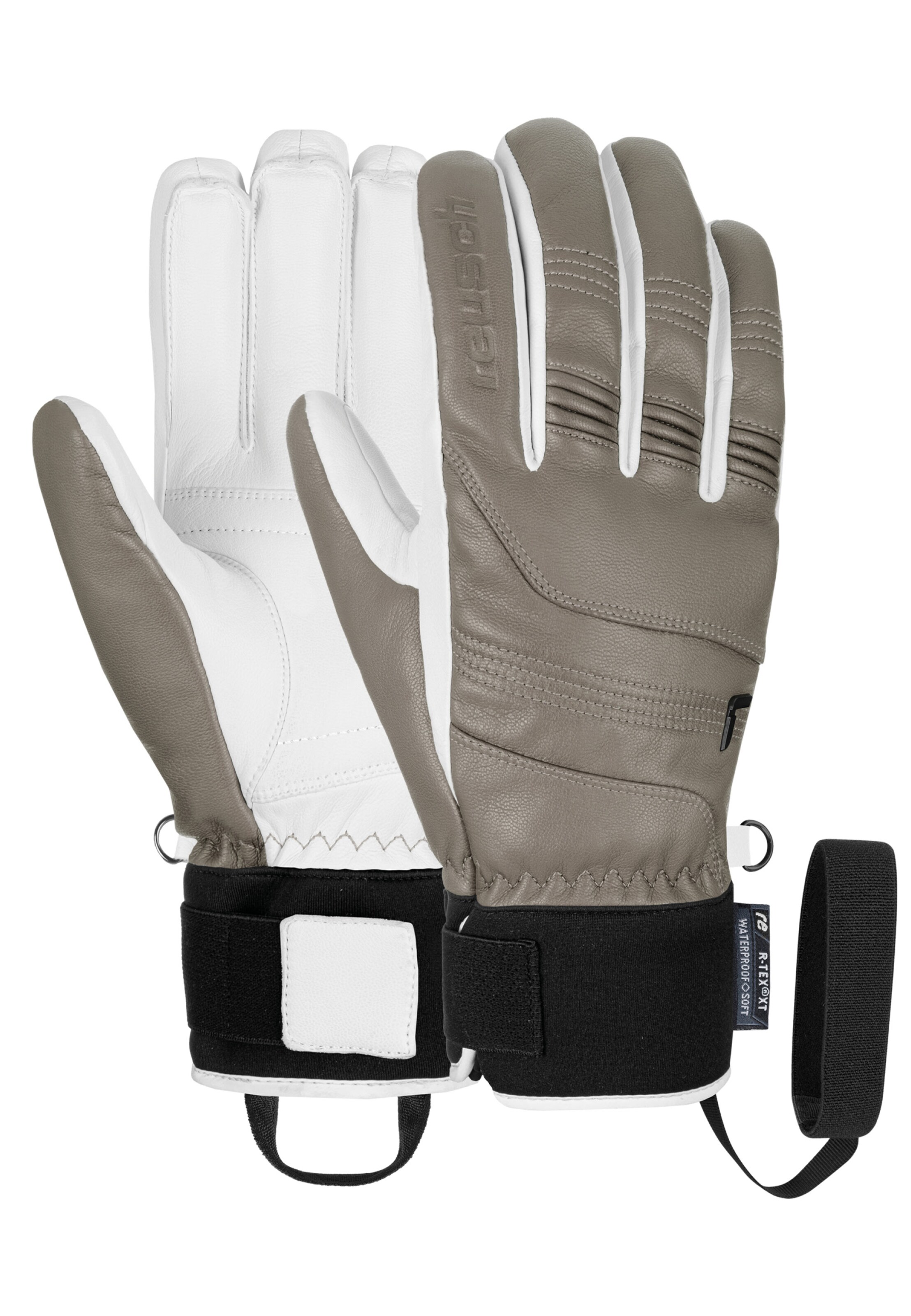 REUSCH Fingerhandschuhe 'Highland R-TEX® XT' in Grau: Vorderseite