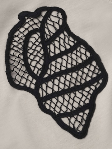 Thinking MU Sweatshirt 'SHELL' in Weiß