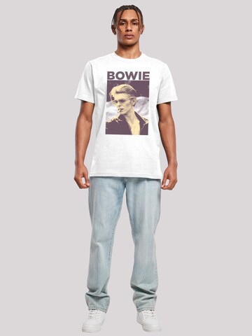 F4NT4STIC Shirt 'David Bowie Smoking Photograph' in White