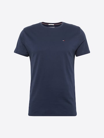 Tricou de la Tommy Jeans pe albastru: față