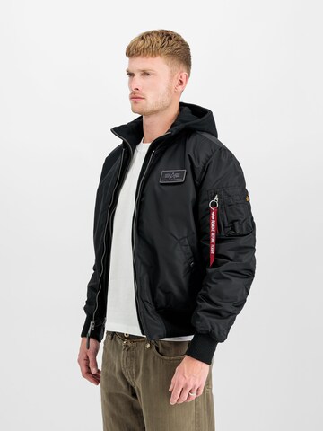 ALPHA INDUSTRIES Between-Season Jacket 'MA-1 D-Tec' in Black