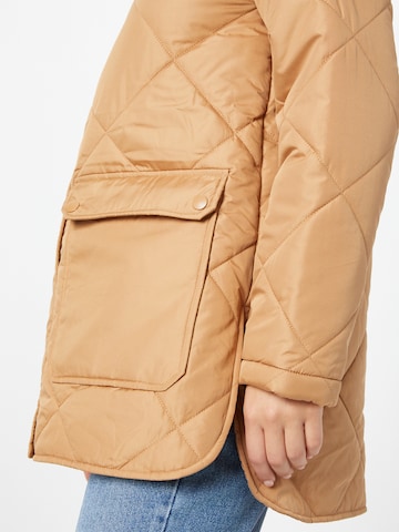 PIECES Between-Season Jacket 'KEY' in Brown