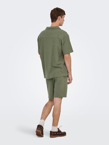 Only & Sons - Ajuste confortable Camisa 'ONSKosta' en verde