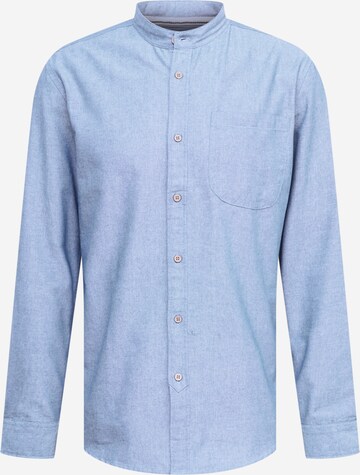 anerkjendt Button Up Shirt 'KLUKAS' in Blue: front