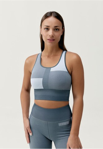 Born Living Yoga Sporttop 'Athena' in Blau: Vorderseite
