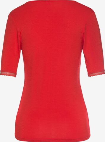 LASCANA - Camiseta para dormir en rojo