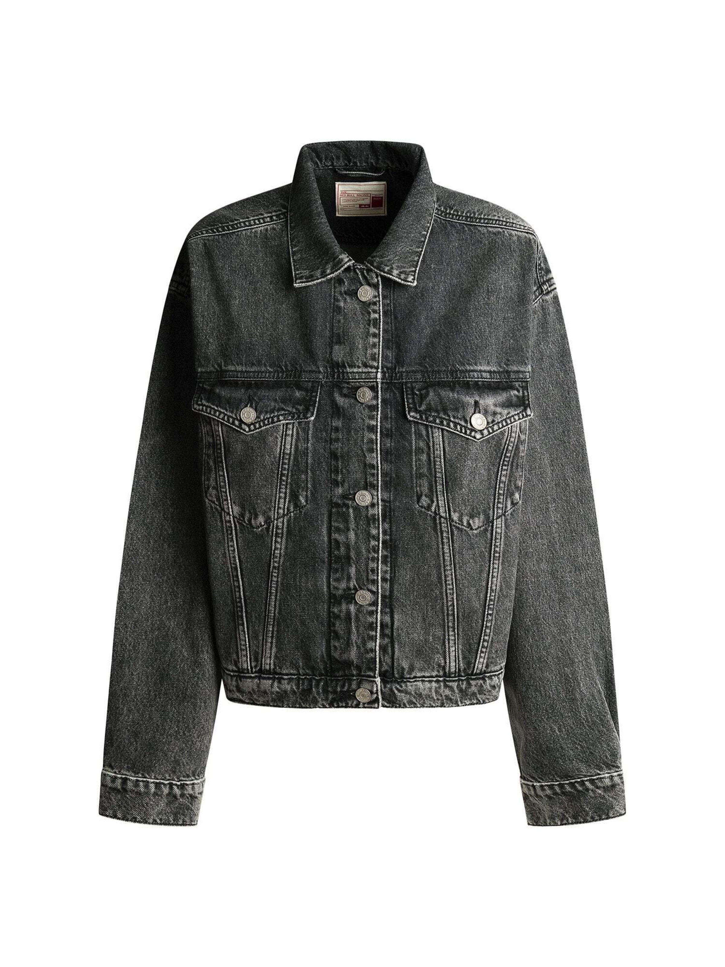 Red Bull Racing x Pepe Jeans Tussenjas 'Red Bull Racing' in Grijs: voorkant