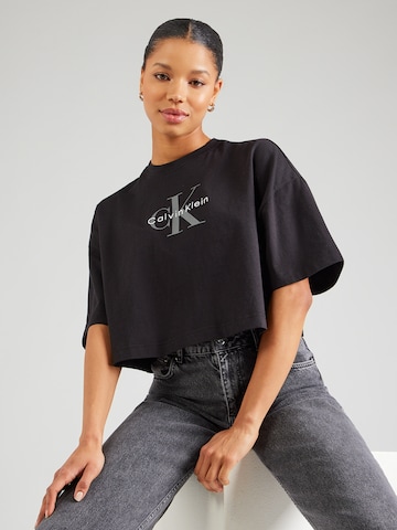 T-shirt Calvin Klein Jeans en noir : devant