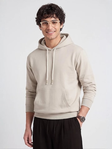 Sweat-shirt Tommy Life en beige : devant