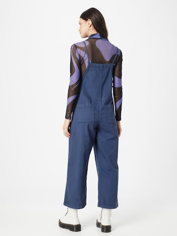 Monki Regular Панталон с тиранти в синьо