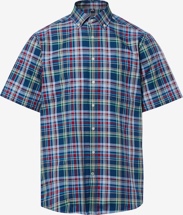 Chemise Nils Sundström en bleu : devant