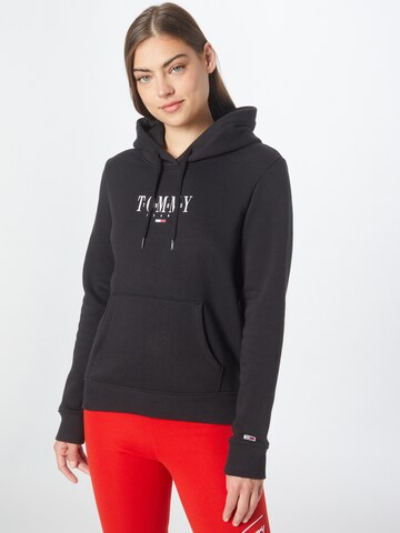 Tommy Jeans - Sudadera en negro: frente