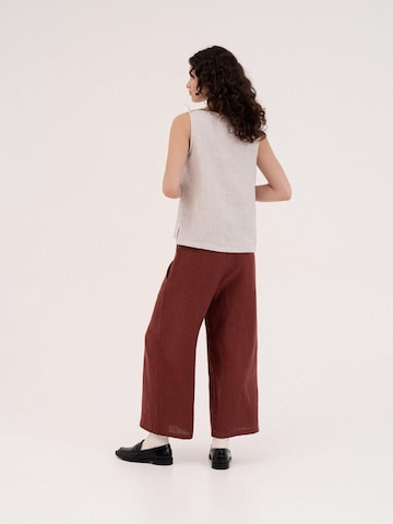 AmourLinen - Loosefit Pantalón 'Tokyo' en rojo