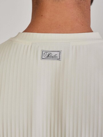 T-Shirt 'Plisse' SikSilk en beige