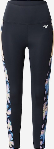 Skinny Pantalon de sport 'HEART INTO IT' ROXY en noir : devant