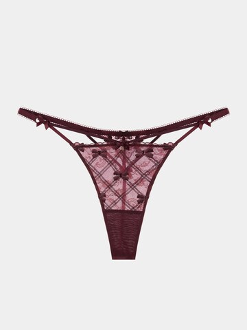 String 'Anna Thongs' di Gianna Bellucci in rosso: frontale