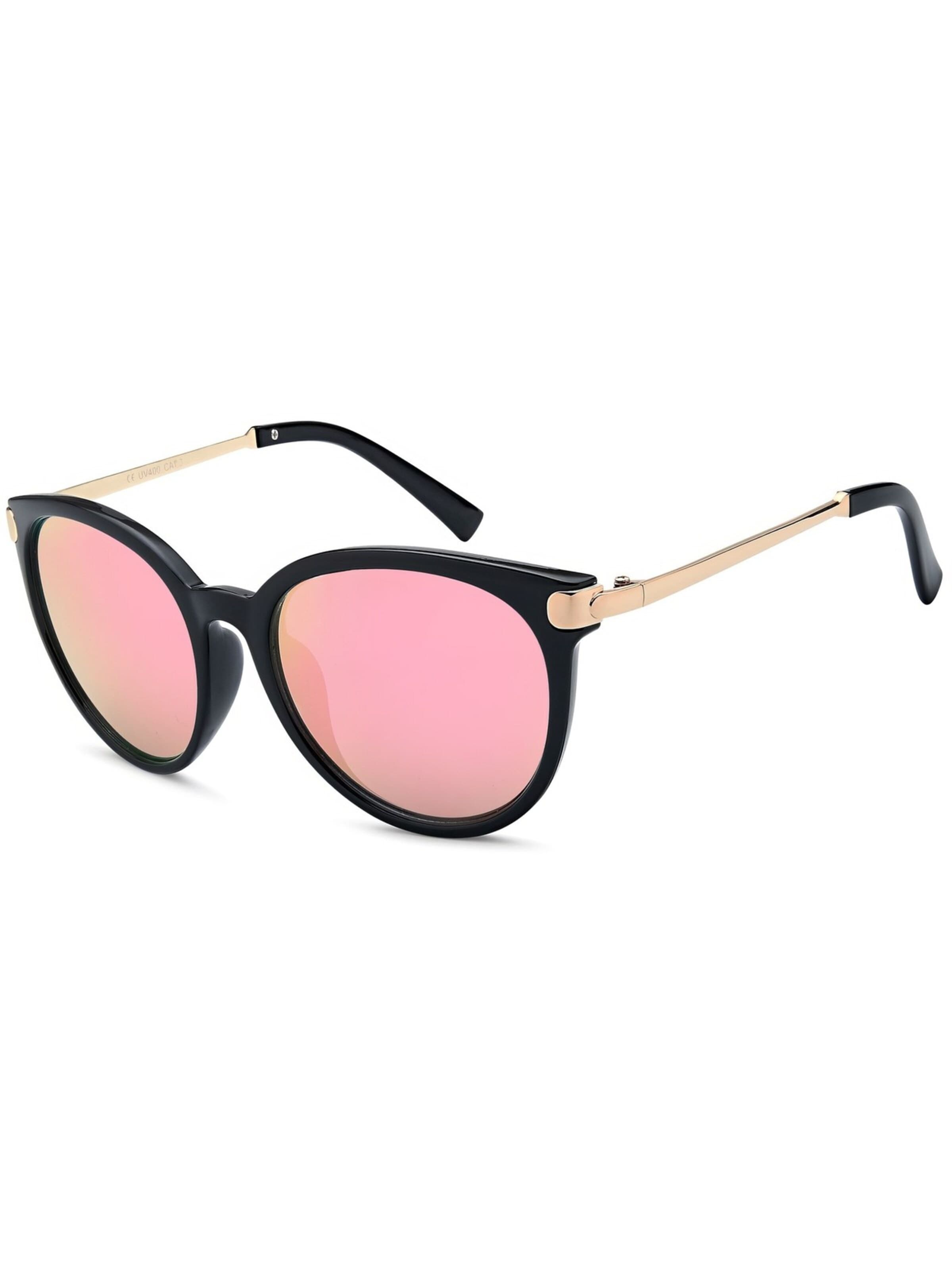 styleBREAKER Sunglasses 'Cat-Eye Sonnenbrille' in Pink: front
