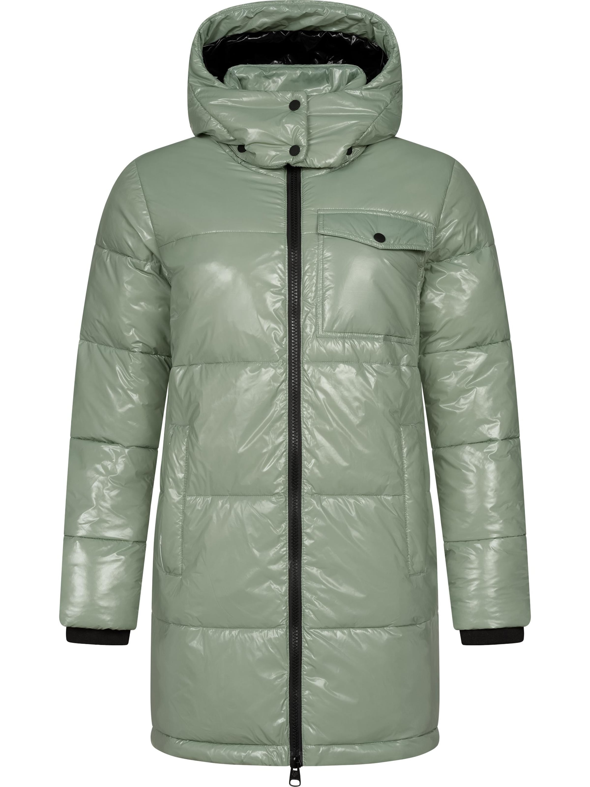 Ragwear Zimní bunda 'Roobie' – zelená: přední strana