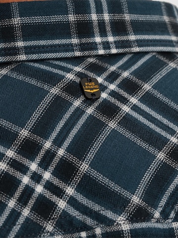 PME Legend Regular fit Skjorta 'Shirt with check pattern' i blå