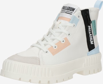 Palladium Stiefelette 'Pallashock' in Weiß: Vorderseite