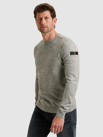 PME Legend - Jersey 'Pullover in a cotton blend' en gris