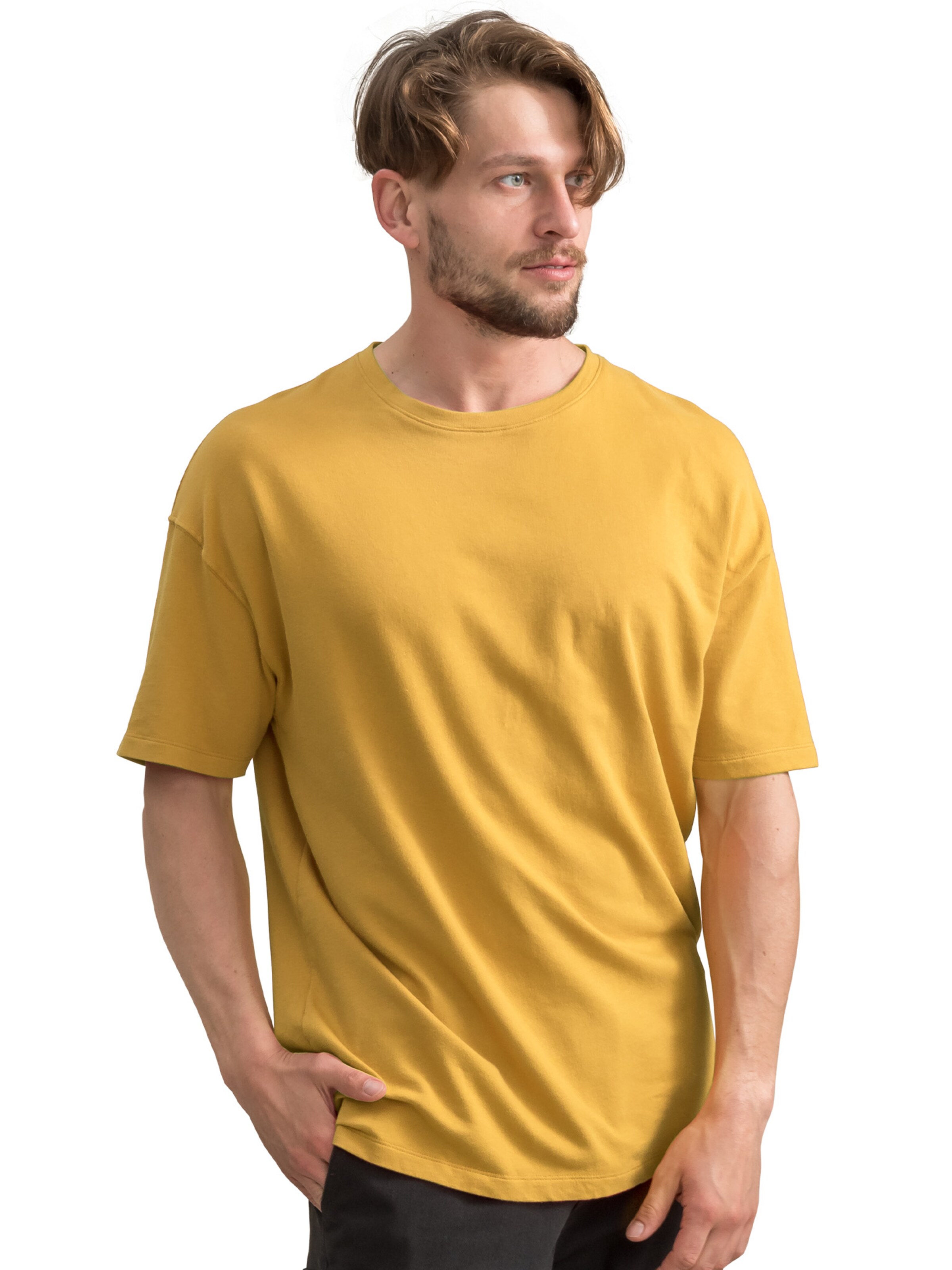 Maglietta 'Raven' di Kaft in giallo: frontale