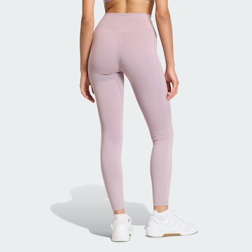 ADIDAS PERFORMANCE Skinny Workout Pants 'Optime' in Purple