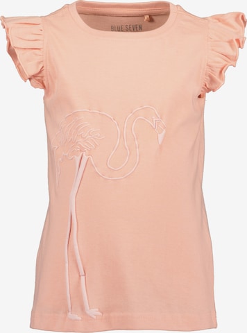 T-Shirt BLUE SEVEN en orange : devant