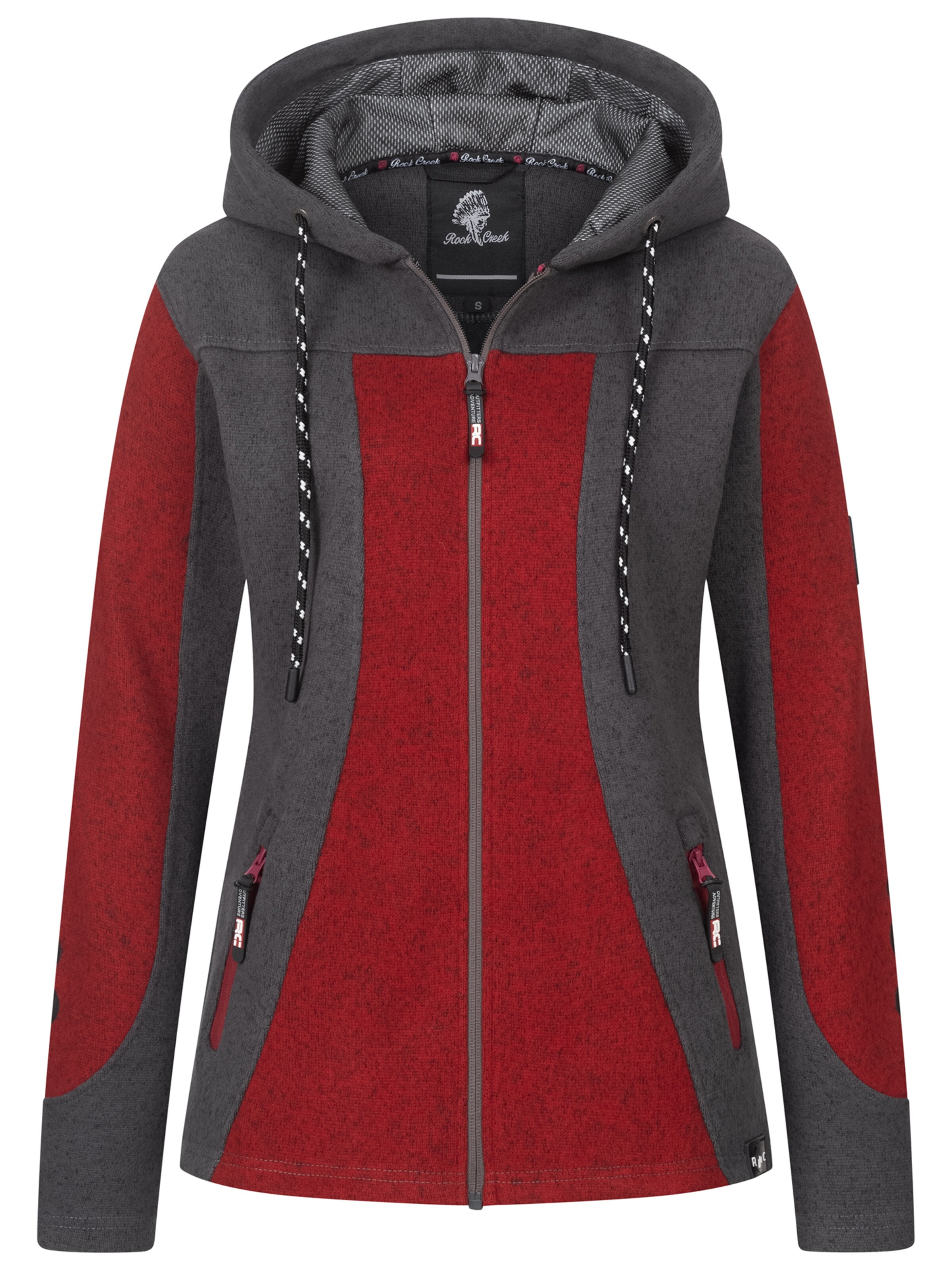Rock Creek Fleece Jacket in Red: front