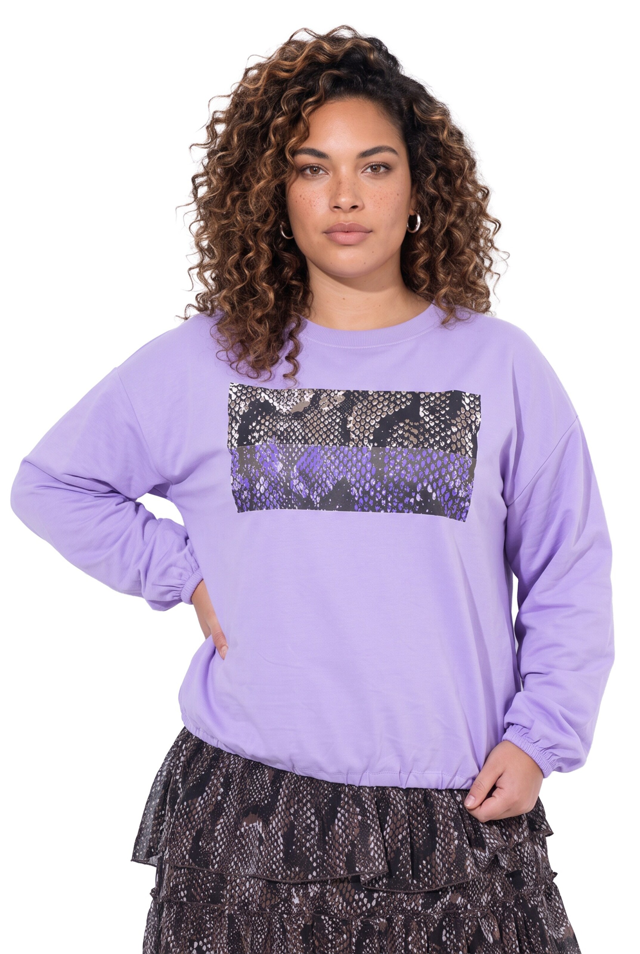 MIAMODA Sweatshirt in Lila: voorkant