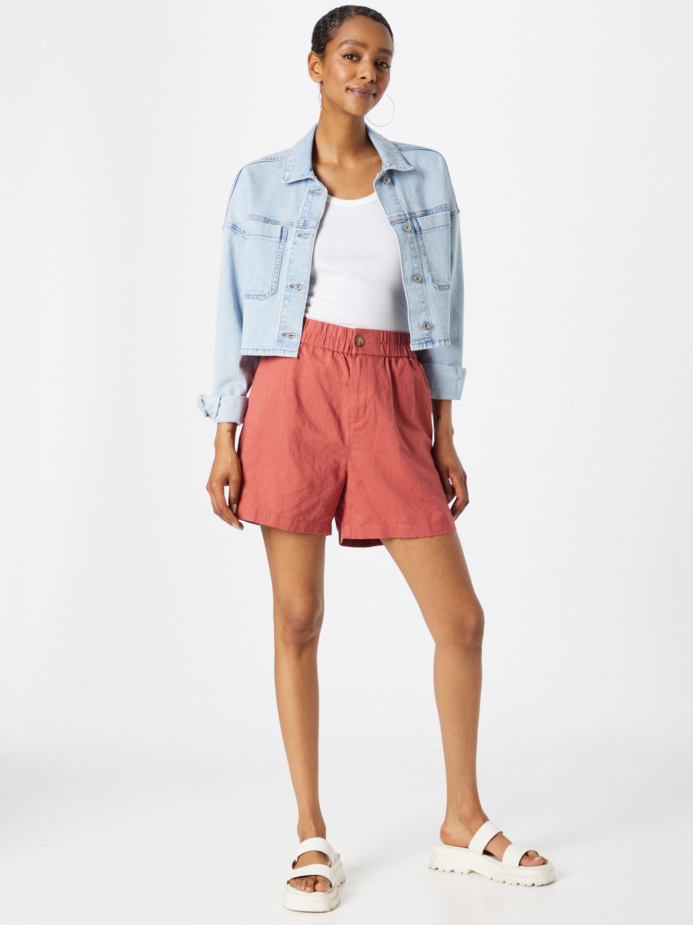 Frauen Große Größen EDC BY ESPRIT Shorts in Melone - QJ74746 Frauen Große Größen EDC BY ESPRIT Shorts in Melone - QJ74746