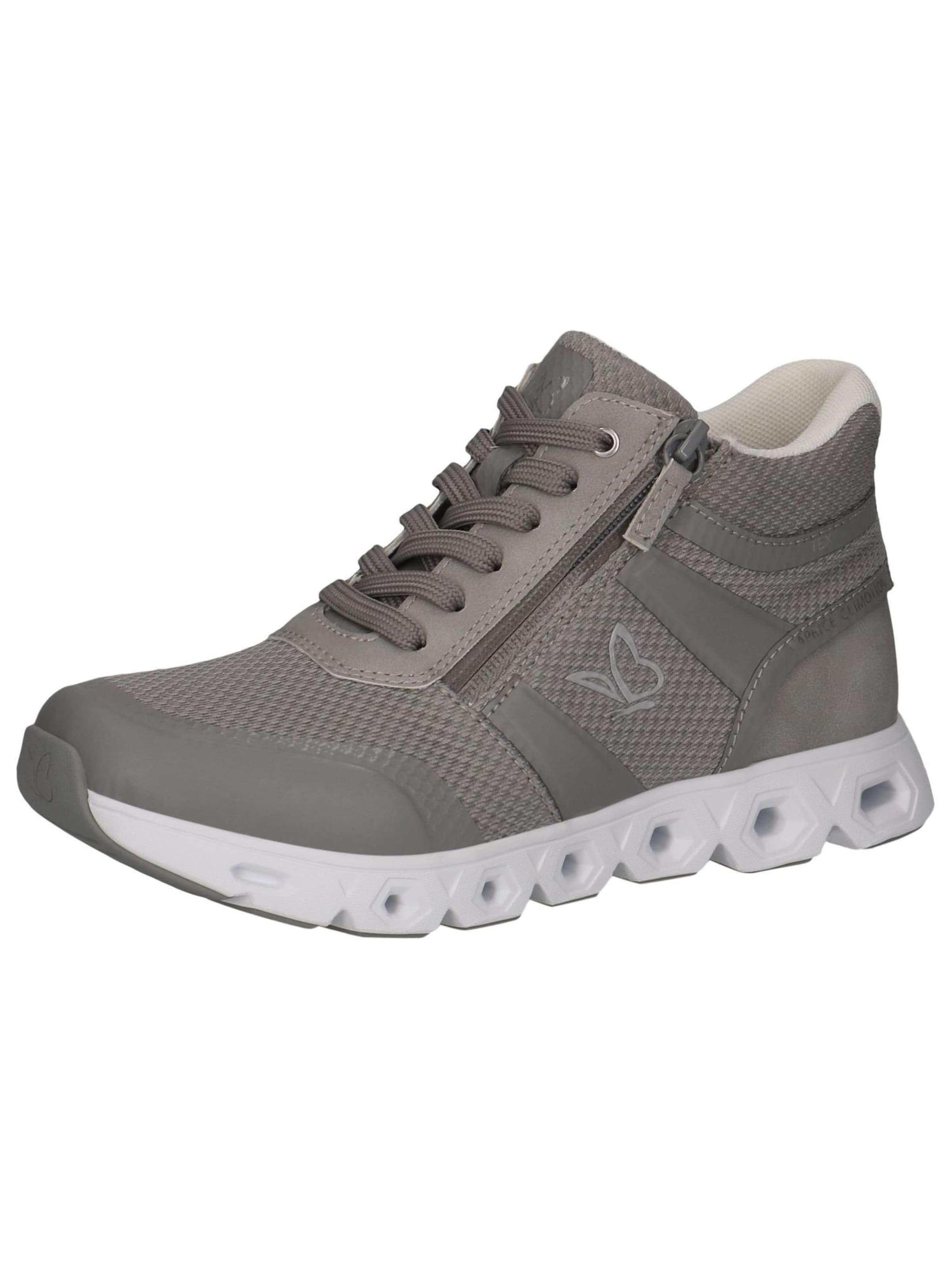 CAPRICE High-Top Sneakers in Grey: front