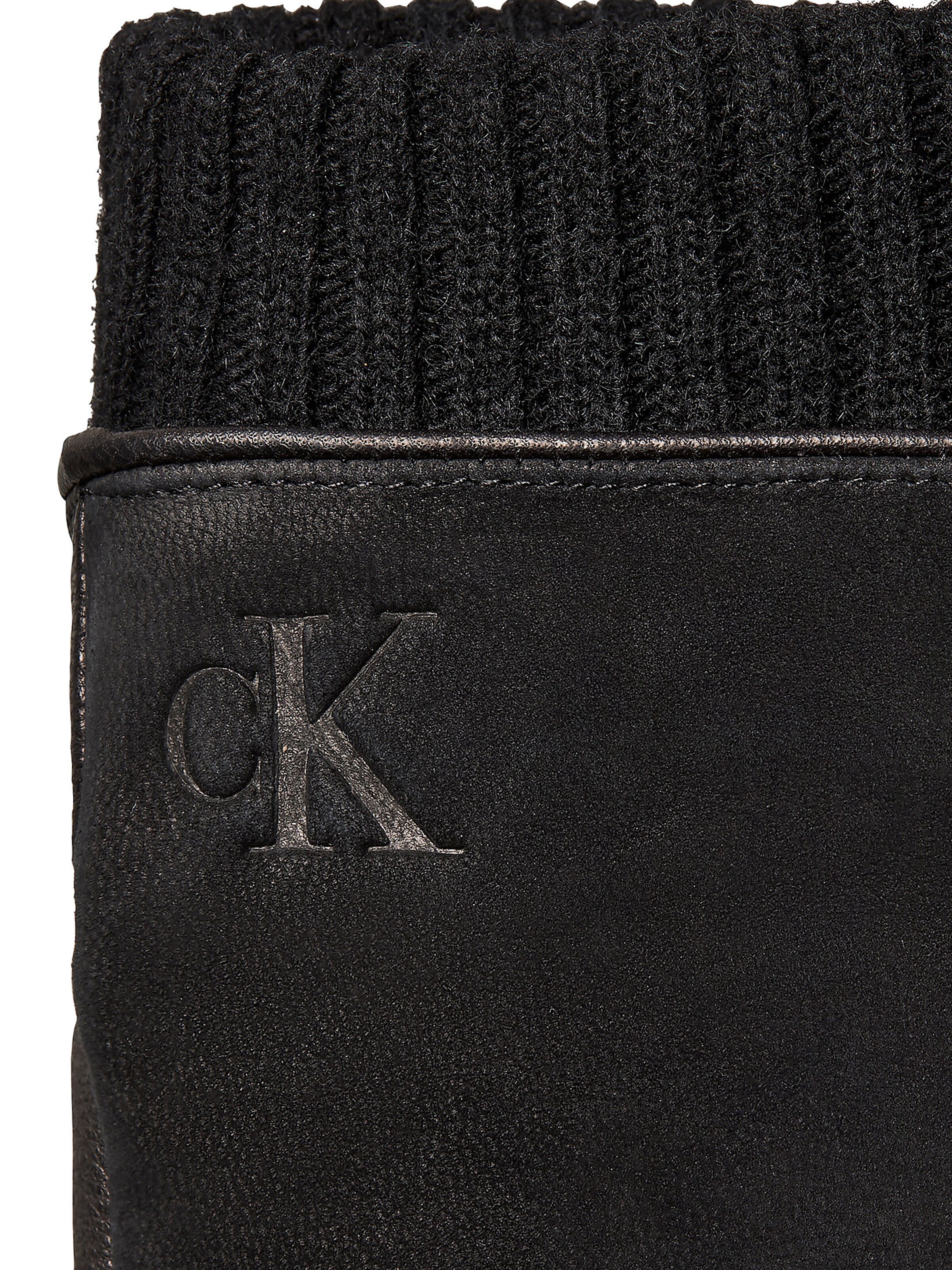 Calvin Klein Vingerhandschoenen in Zwart