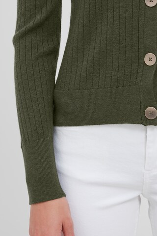 b.young Gebreid vest 'BYNAKTA RIB CARDIGAN 2' in Groen