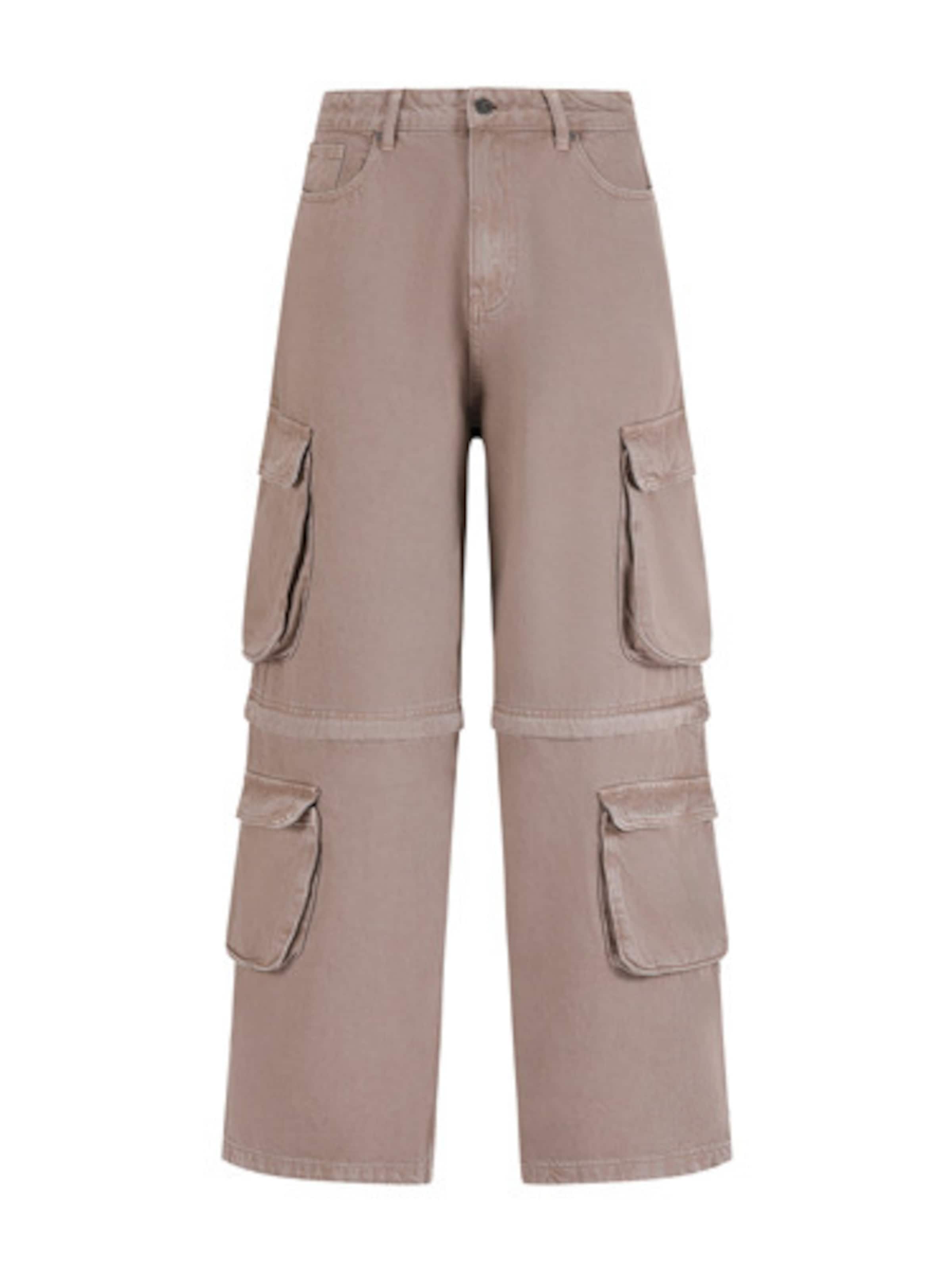 Loosefit Jean Ed Hardy en beige : devant