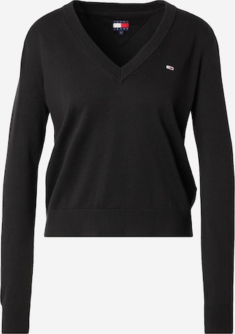 Tommy Jeans Свитер 'Essential' в Черный: спереди