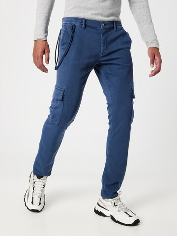 Slimfit Jeans cargo 'Twister' di BLEND in blu: frontale