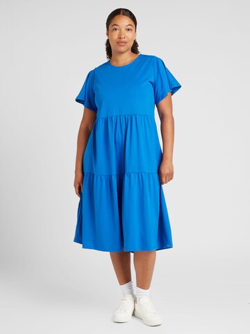 EVOKED Dress 'SUMMER' in Blue: front