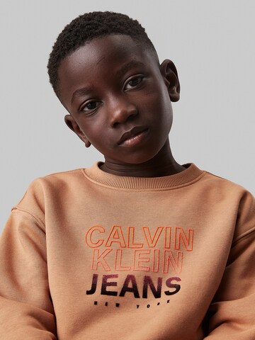 Calvin Klein Jeans Sweatshirt in Brown