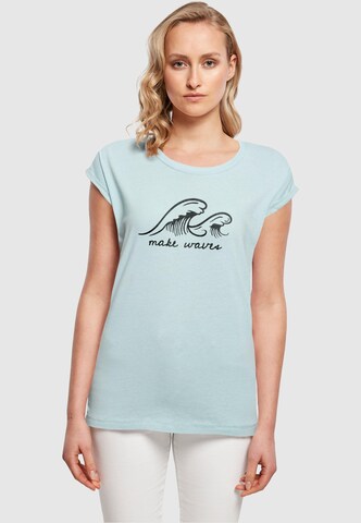 Merchcode Shirt 'Summer - Make Waves' in Blauw: voorkant