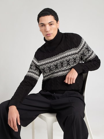 Pull-over Lindbergh en noir : devant