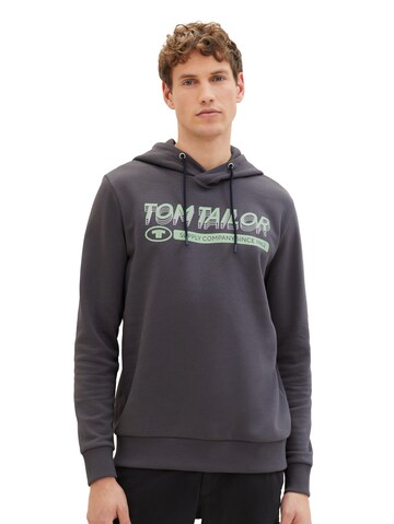 TOM TAILORSweater majica - siva boja: prednji dio