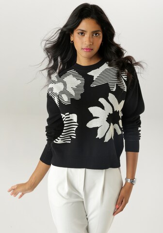 Aniston SELECTED Sweater in Black: front