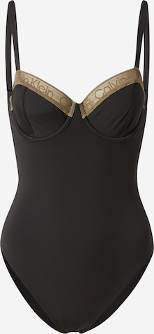 Calvin Klein Swimwear Купальник в Черный: спереди