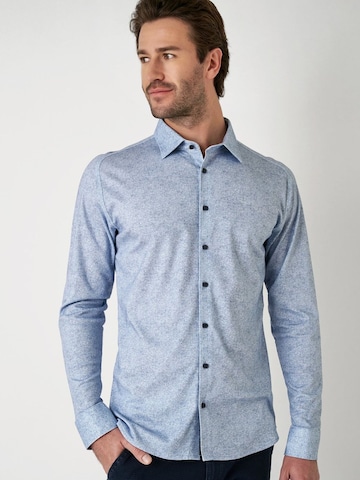 DESOTO Slim fit Overhemd in Blauw