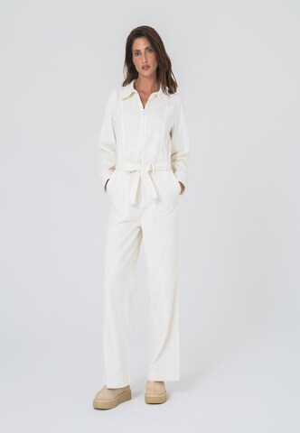FRESHLIONS Jumpsuit 'Gabriela' in Wit: voorkant