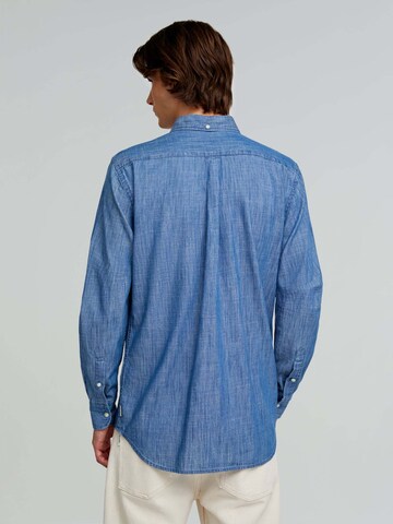 Scalpers Regular Fit Hemd 'Alpha' in Blau